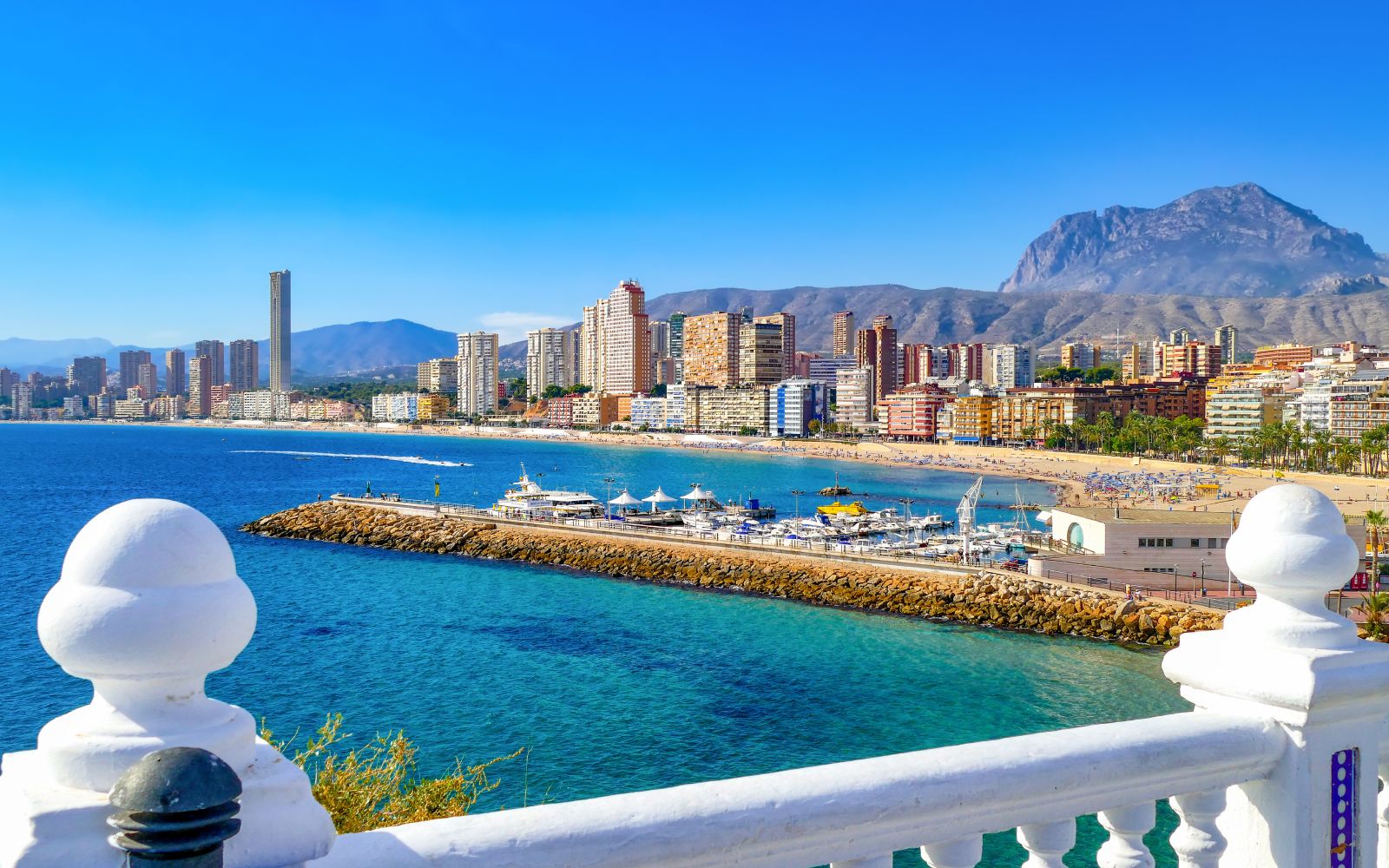 Benidorm Playa , Costa Blanca, Spanien