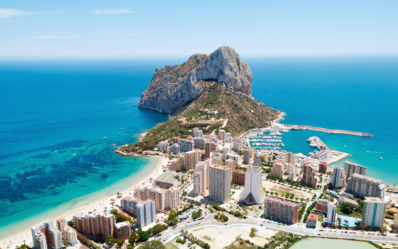 Aerial view of Calpe