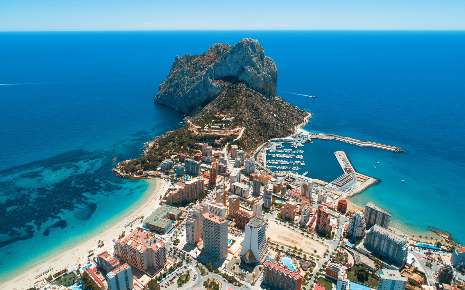 Aerial view of Calpe
