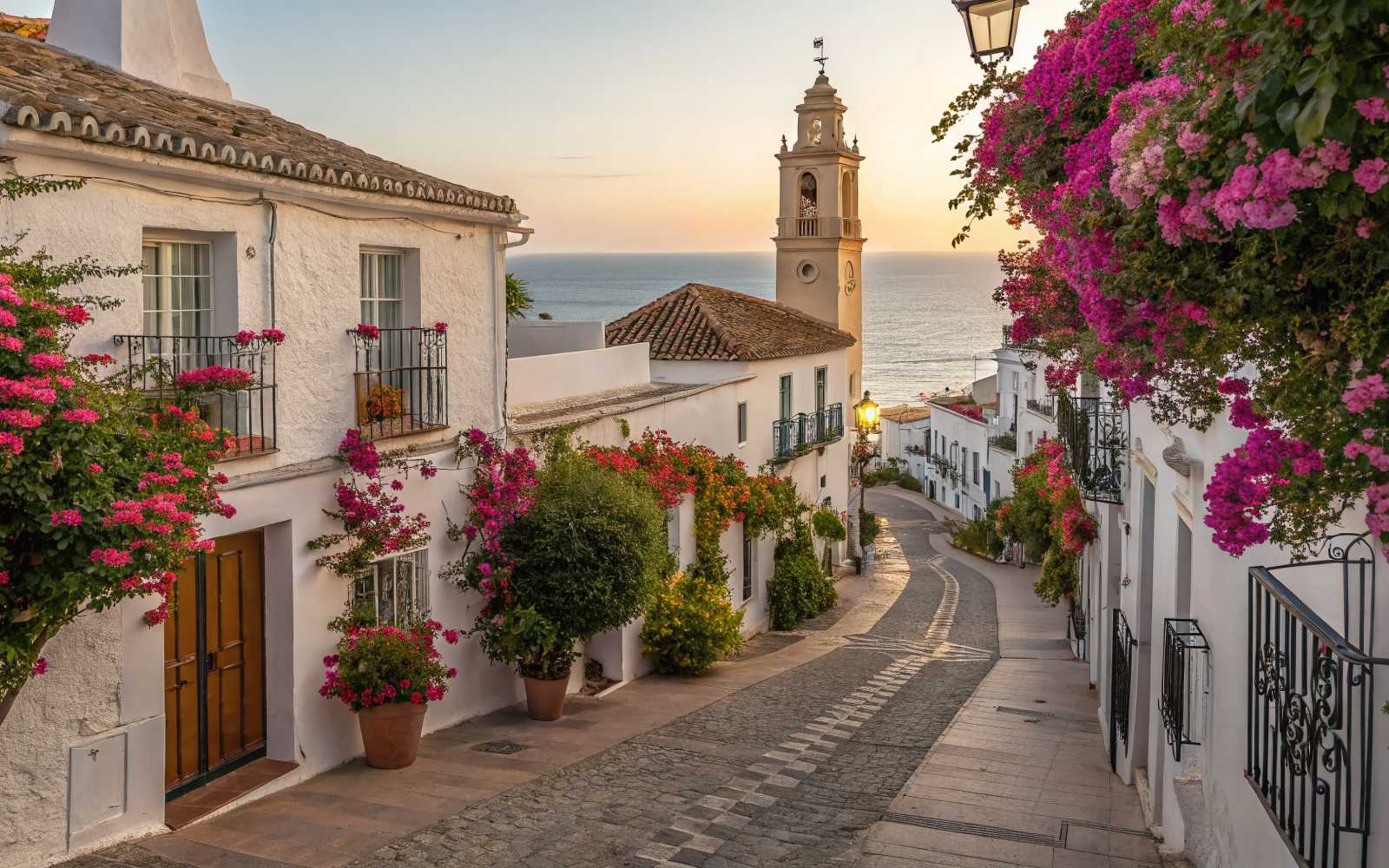 Captivating Views of Estepona: A Charming Town in Malaga, Spain, Showcasing Its Colorful Streets, Stunning Architecture, and Breathtaking Views of the Mediterranean Coastline