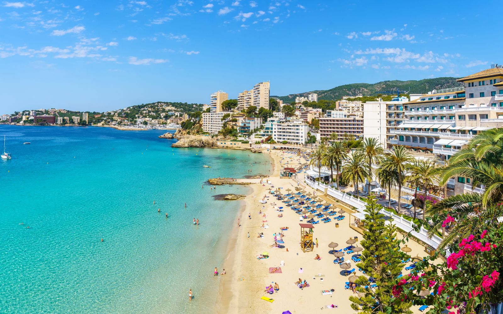 Landscape with Cala Mayor, Mallorca island, Spain