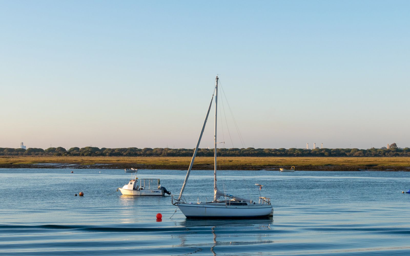 Boats in the port of Punta Umbria. Huelva, Andalusia, Spain