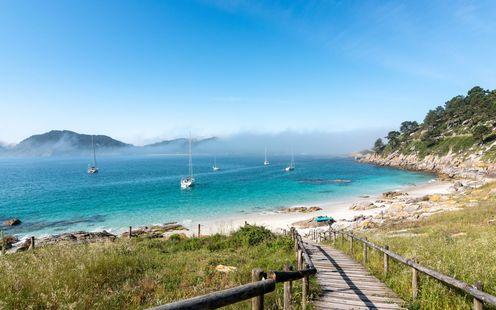 Playa de Nosa Señora, en las islas Cíes (Galicia, España)