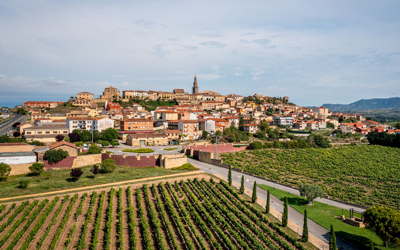 Aerial View Over Briones, La Rioja, Spain