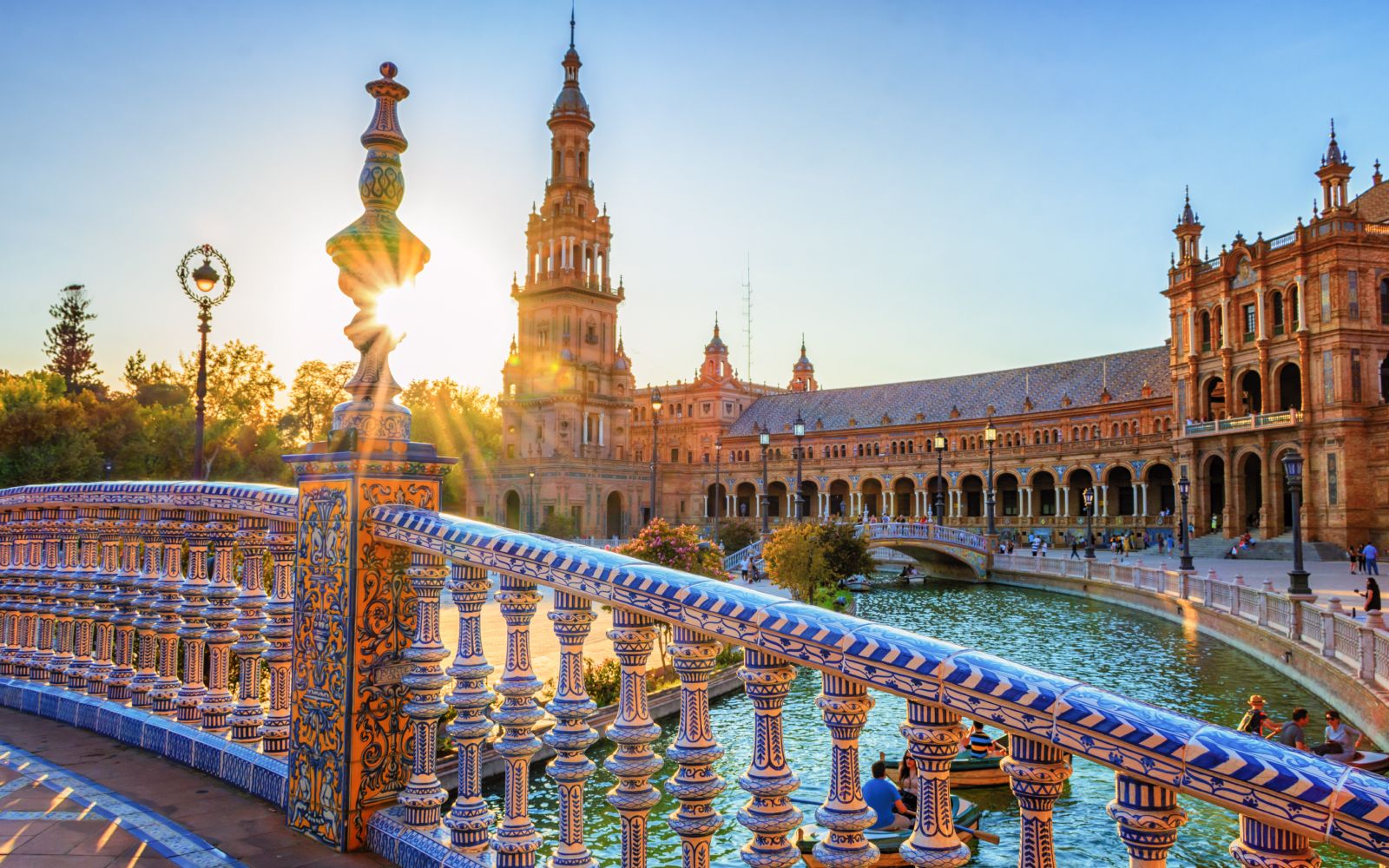 sunset over sevilla