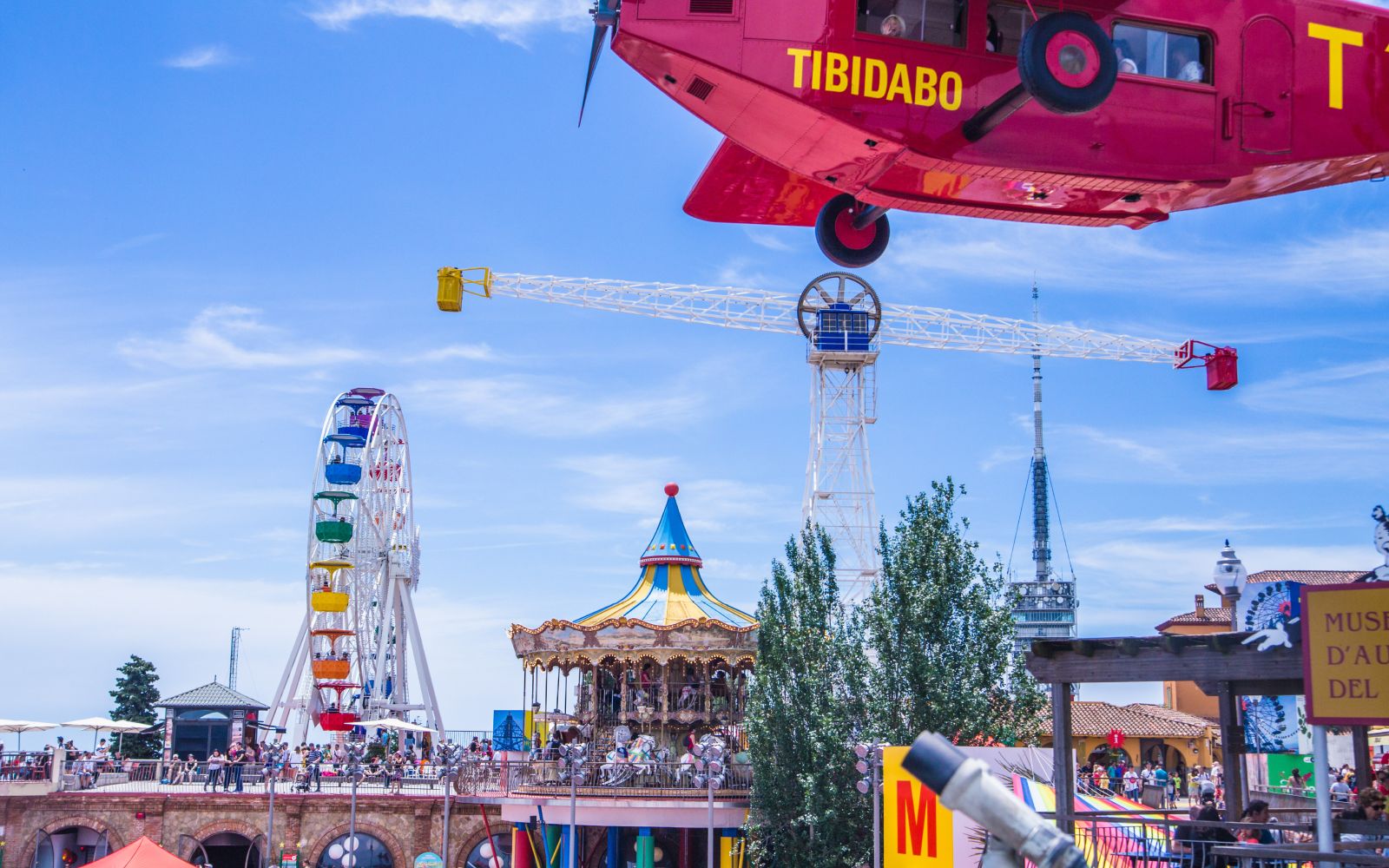 Tibidabo park in Barcelona