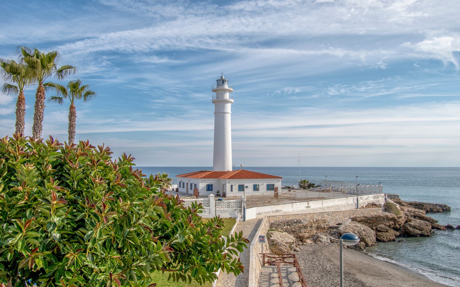 the lighthouse of Torrox Spain